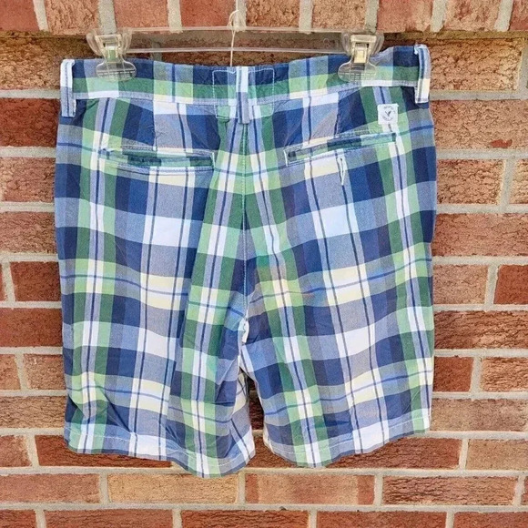 American Eagle Outfitters Shorts Men's Size 30 Prep Fit Madres Plaid - Picture 2 of 6